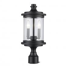 Trans Globe 51703 BK - 2LT EURO MDRN POST LANTERN
